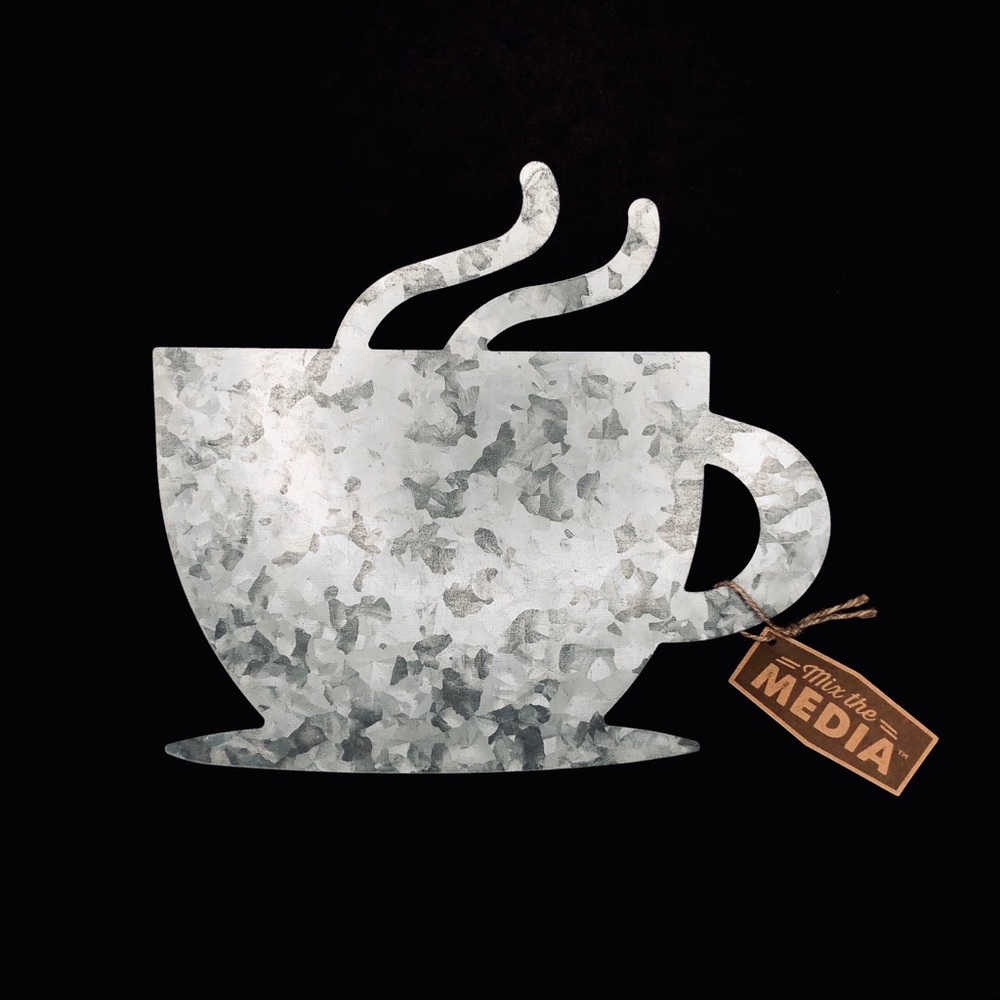 Galvanized Coffee Cup - Farmhouse Vibes Coffee Bar